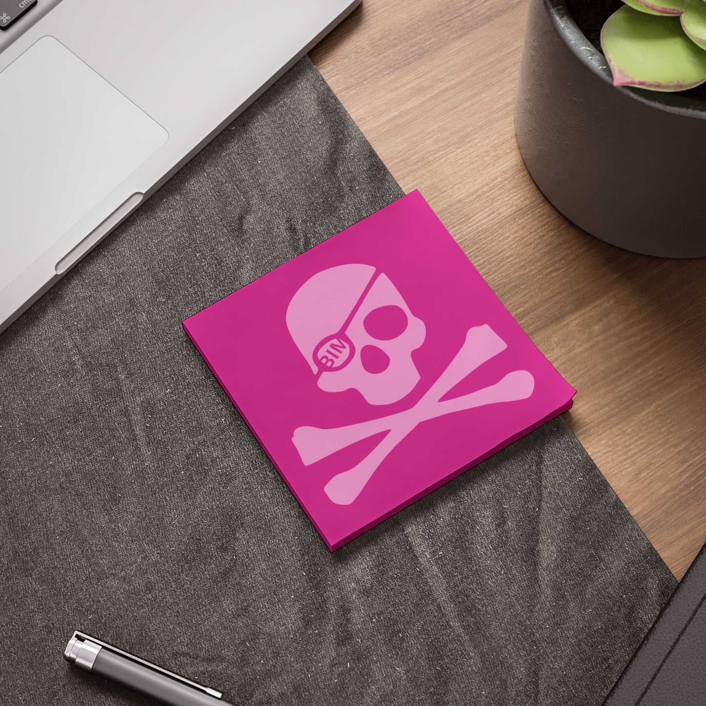 BIM Pirate's Plan-o'-Attack Sticky Notes - Pink