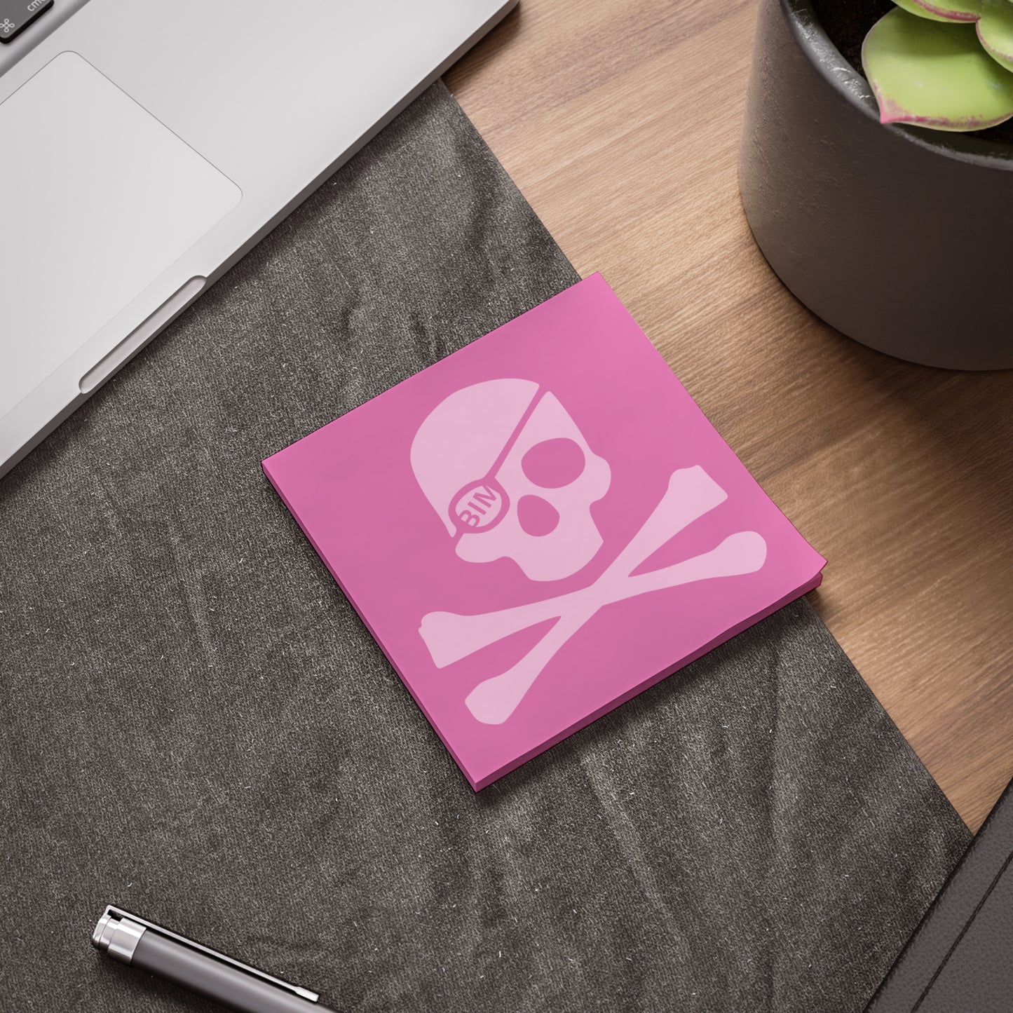 BIM Pirate's Plan-o'-Attack Sticky Notes - Light Pink